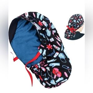 Amazon Black Nurse Themed Scrub Cap